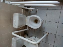 Поручень откидной напольный